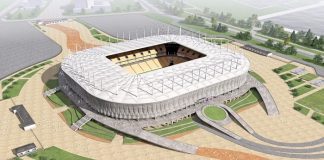 На стройплощадке стадиона «Ростов-Арена» начали возводить наружные стены