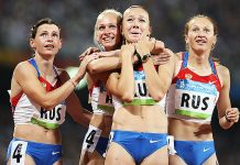 Сборную России лишили золотой медали Олимпиады-2008 в эстафете Победа // Фото: Al Bello/Getty Images