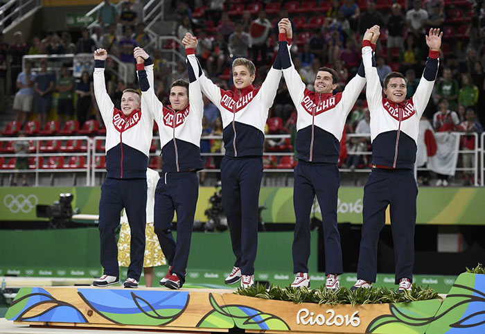 Мужская сборная по спортивной гимнастике //Фото: сайт sport-express.ru