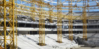Строительные работы «Ростов-Арены» выполнены на 62% Строительство стадиона "Ростов-Арена" // Фото: "Городской репортер"