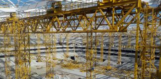 На стадионе «Ростов-Арена» завершили монтаж кровли Строительство стадиона Ростов-Арена // Фото: пресс-служба «Спорт-Ин»