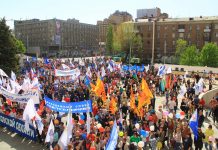 Ростовская область отказалась от шествий и митингов к 1 Мая Шествие профсоюзов //Фото пресс-службы администрации Ростова-на-Дону