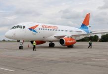 «Азимут» отменил полеты в Израиль из-за коронавируса Авиалайнер Сухой Суперджет 100 авиакомпании "Азимут" //фото пресс-службы аэропорта Ростова-на-Дону