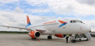 Азимут открывает рейс из Ростова в Калининград Авиалайнер Сухой Суперджет 100 авиакомпании "Азимут" //фото пресс-службы аэропорта Ростова-на-Дону