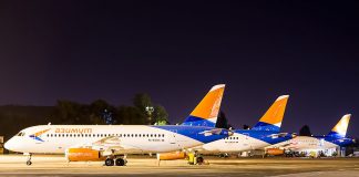 «Азимут» открыла продажу билетов на рейсы в Махачкалу из Ростова Самолеты Сухой Суперджет // Фото: пресс-служба авиакомпании «Азимут»