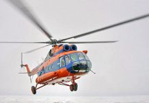 Специалисты МЧС России прибыли на Шпицберген для поиска пропавшего российского Ми-8 Вертолет Ми-8 // Фото: АО "Авиакомпания Конверс Авиа"