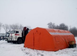 Спасательные службы Ростовской области перешли на усиленный режим работы Лагерь спасателей //Фото: Ростовская областная поисково-спасательная служба