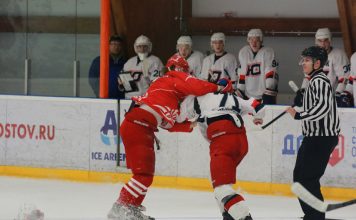 Хоккейный клуб «Ростов» одержал гостевую победу над «Тамбовом» благодаря 43 сейвам вратаря Хоккейный турнир //Фото: ХК "Ростов"