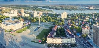 Театральную площадь откроют для движения через несколько дней после ЧМ-2018 Театральная площадь //Фото: пресс-служба администрации Ростова