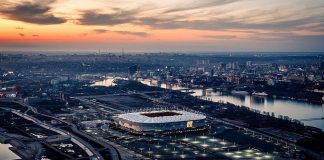 Ростовчанам напомнили об ограничении движения в день матча чемпионата России на «Ростов-Арене» Стадион Ростов-Арена // Фото: официальная страница стадиона "Ростов-Арена" "ВКонтакте"