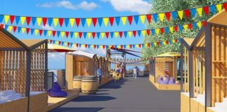 На ростовской набережной пройдет ярмарка-фестиваль «Фьюжно» Проект организации пространства фестиваля "Фьюжно" //Иллюстрация предоставлена организаторами фестиваля