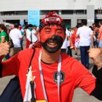 Южнокорейские болельщики на площади перед стадионом "Ростов-Арена" //Фото: Денис Демков