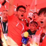 Южнокорейские болельщики на площади перед стадионом "Ростов-Арена" //Фото: Денис Демков