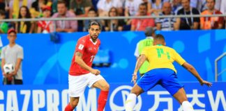 В первом матче ЧМ-2018 в Ростове сборные Бразилии и Швейцарии сыграли вничью Момент матча между сборными Бразилии и Швейцарии на стадионе "Ростов-Арена" //Фото: Денис Демков