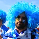 Болельщики сборных Уругвая и Саудовской Аравии на площади перед стадионом «Ростов-Арена» //Фото: Денис Демков