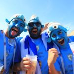 Болельщики сборных Уругвая и Саудовской Аравии на площади перед стадионом «Ростов-Арена» //Фото: Денис Демков