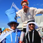 Болельщики сборных Уругвая и Саудовской Аравии на площади перед стадионом «Ростов-Арена» //Фото: Денис Демков