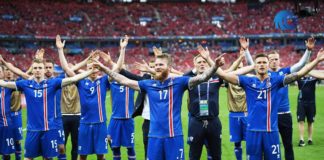 Сборная Исландии поблагодарила Россию за теплый прием на ЧМ-2018 Исландские футболисты во время тренировки //Фото: сайт bookmaking.com