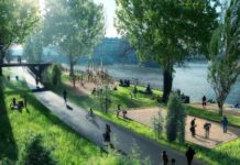 Готовность парка на берегу реки Темерник в Ростове составляет почти 50%