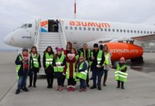 «Азимут» провела экскурсию в аэропорту Платов для воспитанников центра помощи детям Экскурсия в аэропорту //фото предоставлено пресс-службой компании "Азимут"