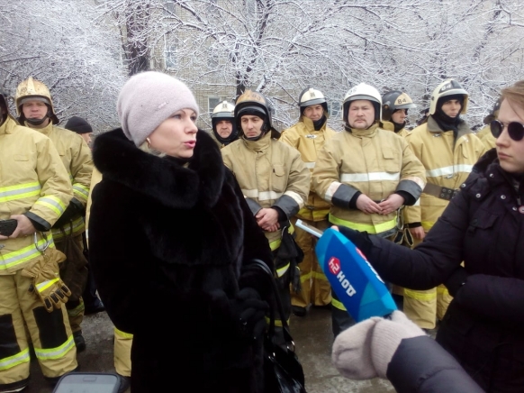 Жительница дома, в котором взорвался газ, Наталья Жукова //Стоп-кадр из эфира телеканала Дон24