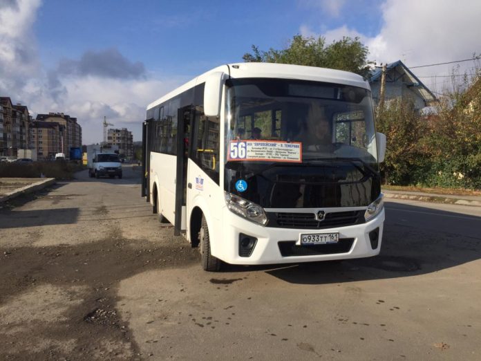 Автобус №56 в Ростове//Фото: пресс-служба 