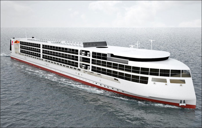 Речной круизный лайнер "Мустай Карим" проекта PV300 //Фото с сайта cruiseinform.ru