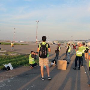 Споттеры перед началом официальной фотосессии в ростовском аэропорту Платов //Фото предоставлено пресс-службой аэропорта Платов