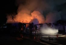 В Таганроге из горящего дома спасли шесть человек Пожар в бане//Фото: ГУ МЧС России по Ростовской области