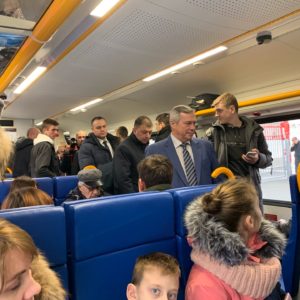 Новый рельсовый автобус РА-3 //Фото: Екатерина Мацкиева