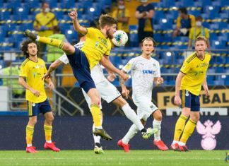 Южное дерби: «Ростов» в гостях сыграет с лидером чемпионата «Краснодаром» Игровой момент матча между ФК "Ростов" и ФК "Краснодар" 1 июля 2020 года //Фото: пресс-служба ФК "Ростов"