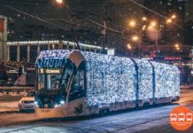 Ростовское метро: сказка со счастливым концом? Новогодний трамвай в Ростове//Фото: Ростовский городской транспорт