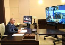 «Россети Юг» обеспечили электроснабжение двух новых мобильных госпиталей Минобороны России в Астрахани Президент России Владимир Путин //Фото предоставлено пресс-службой "Россети"