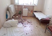 В здании ковидного госпиталя в Шахтах обрушился потолок // фото: "КВУ Шахты"