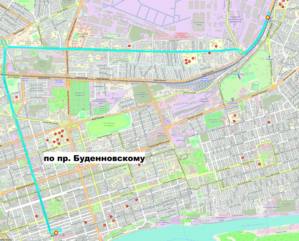 Центральный рынок ростов на дону карта