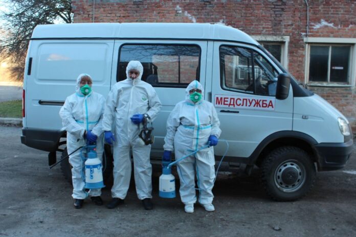 Дезинфекция//фото: пресс-служба Правительства Ростовской области